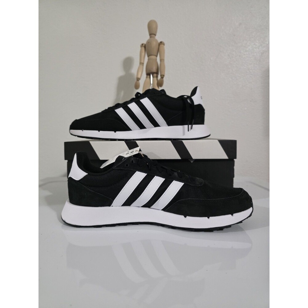 Adidas Run 60s 2.0 Sneakers Black/White Men’s Synthetic FZ0961  size 9